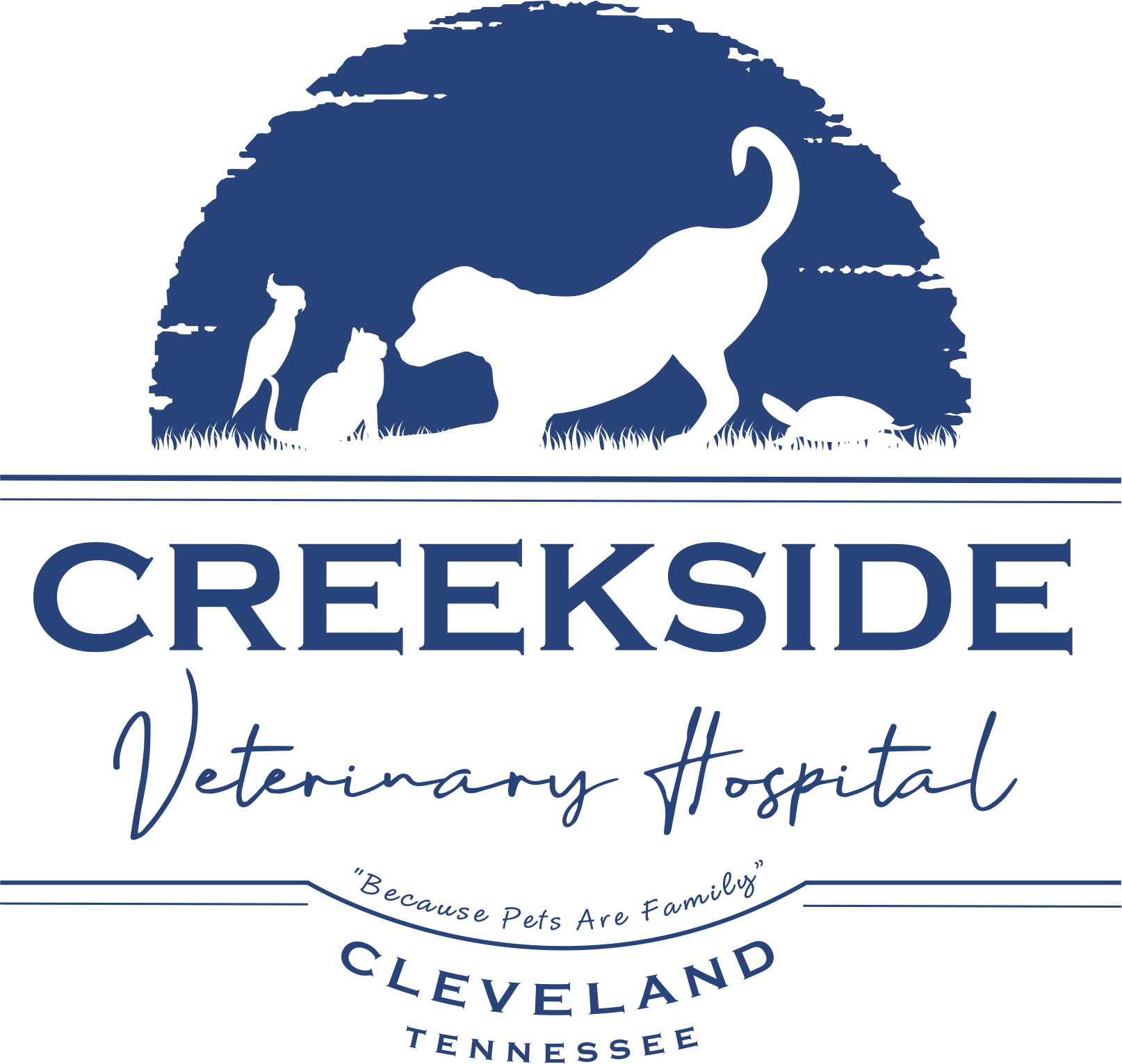 Creekside Veterinary Hospital logo